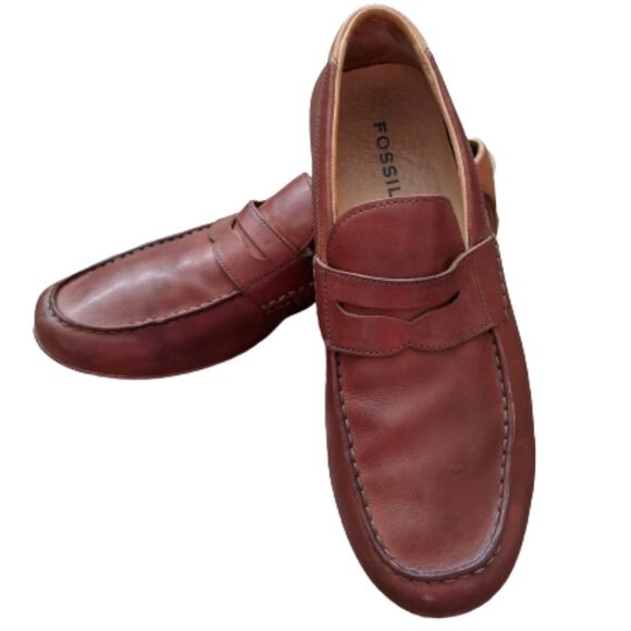 Fossil Men's Driving Penny Loafers Sz 11 - Picture 4 of 12